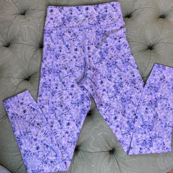 Johnny Was Calme Size XS Leggings Purple Starburst NWT Retail $149 - Picture 5 of 11